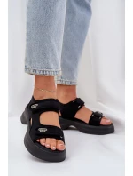 Textilní Lehké Sandály Na Platformě Černé model 21684788 - Boto Textilní Lehké Sandály Na Platformě Černé model 21684788 - Boto