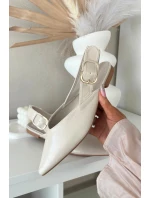 Lakované baleríny s přezkou béžové model 21834853 - Boto