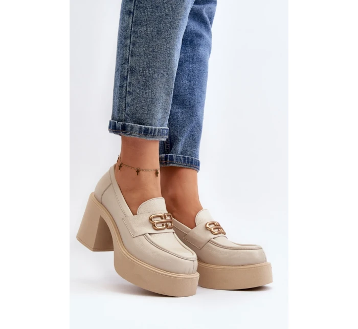 Polobotky na podpatku  model 192289 Step in style