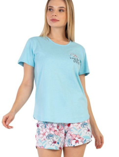 Dámské bavlněné pyžamo model 18311007 modré - Vienetta Secret
