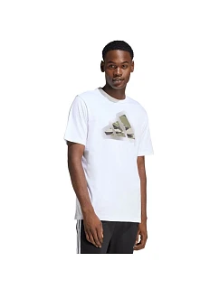 Pánské tričko adidas Camo Modern Logo Graphic T-shirt white JZ7493 pánské
