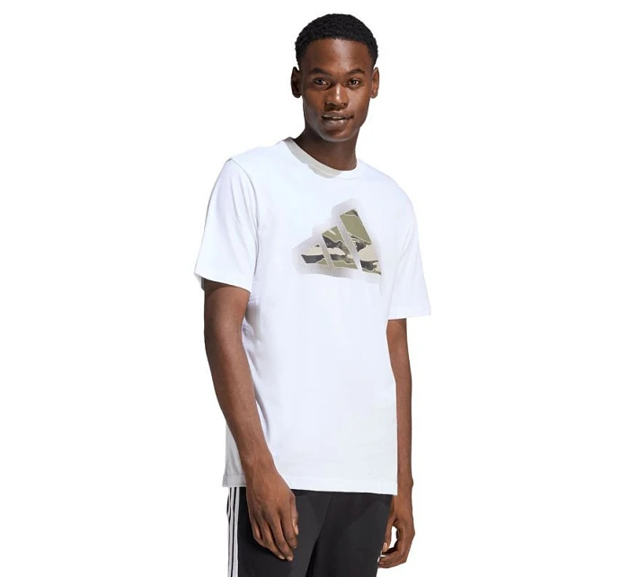 Pánské tričko adidas Camo Modern Logo Graphic T-shirt white JZ7493 pánské