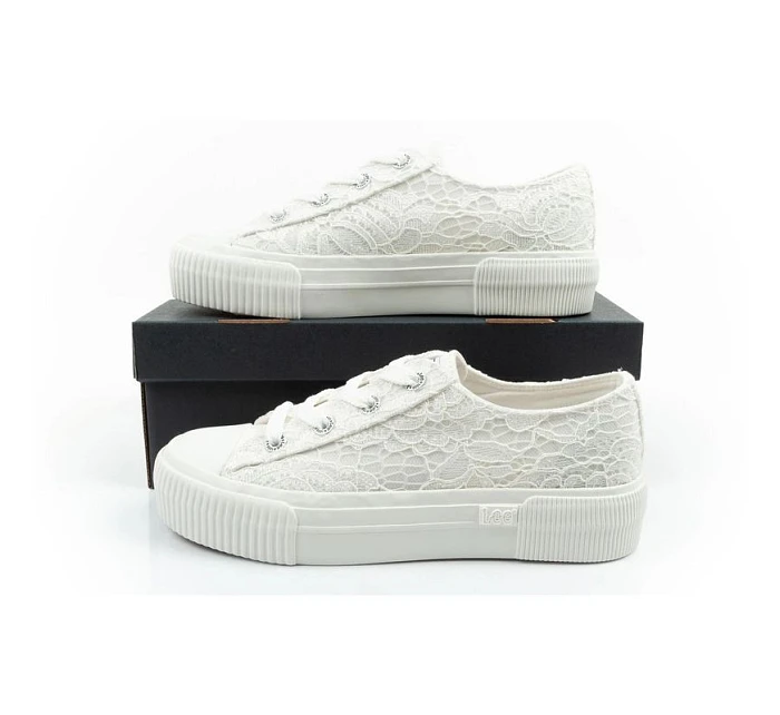 Lee dámské sportovní boty Isla trainers white platform lace-up dámské Lee dámské sportovní boty Isla trainers white platform lace-up dámské