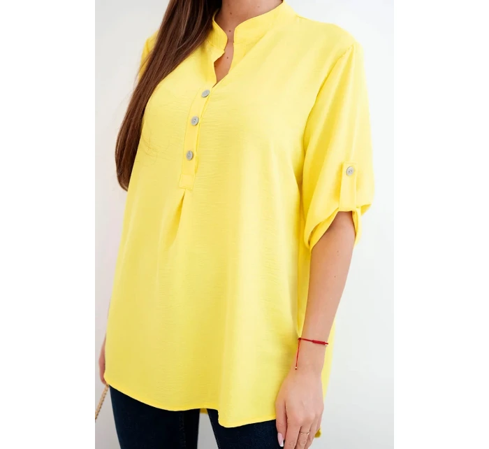 model 21903464 s delším zadním dílem žlutá - K-Fashion