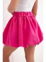 Dámská viskózová sukně balónová s gumou v pase fuchsie