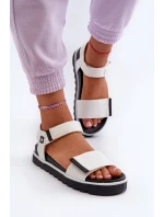 Dámské sandály na platformě Big Star model 21655484 Bílé - Big Star Shoes Dámské sandály na platformě Big Star model 21655484 Bílé - Big Star Shoes