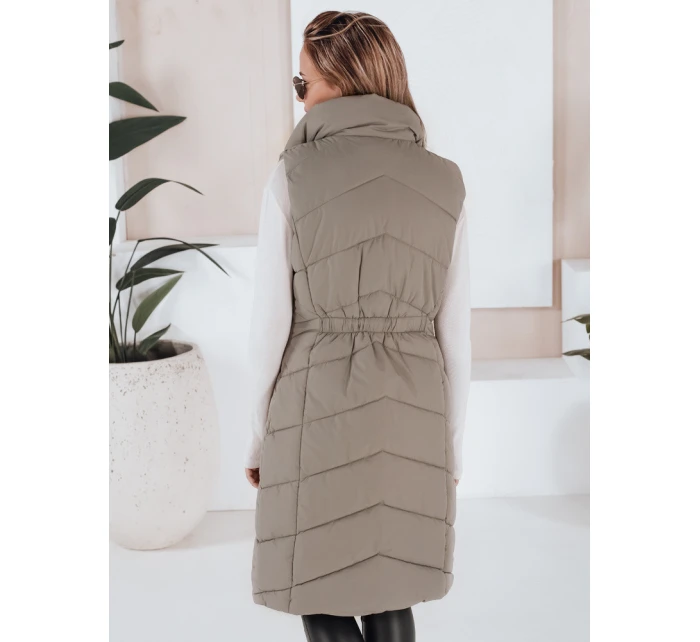 Dámská prošívaná vesta SERKIS zelená FashionStreet TY3279