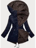 Tmavě oboustranná dámská bunda model 15798339 - MHM Tmavě oboustranná dámská bunda model 15798339 - MHM