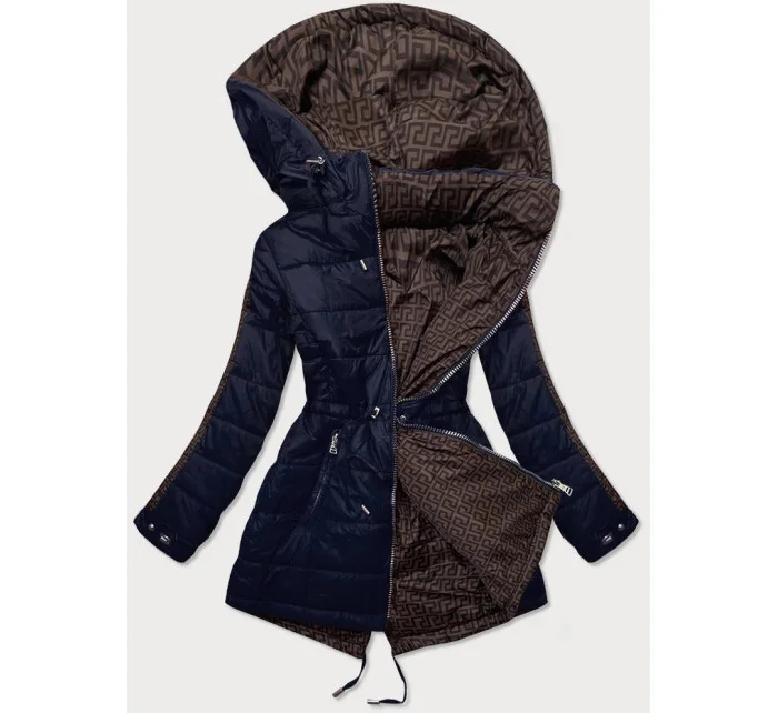 Tmavě oboustranná dámská bunda model 15798339 - MHM Tmavě oboustranná dámská bunda model 15798339 - MHM