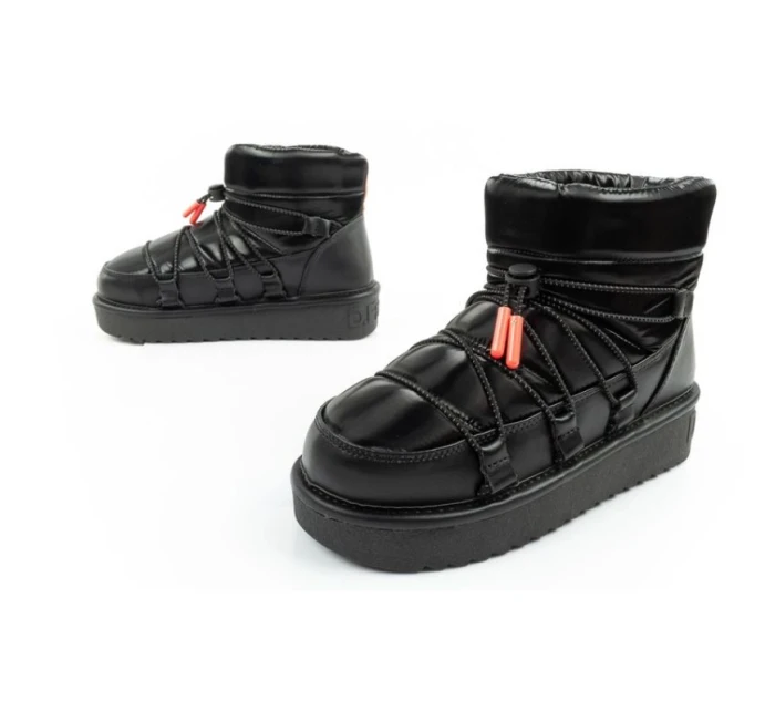 D.Franklin snow boots dámské zimní módní zateplené boty černé dámské