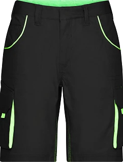 Daiber JN 872 (42-60) Pracovní bermudy - Color 02.0872 black/lime green