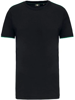 WK WK 3020 Pánské pracovní tričko "Day-to-Day" 20.3020 black/kelly green