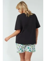 Italská móda Picos curtailment barva:černá/tisk Italská móda Picos curtailment barva:černá/tisk