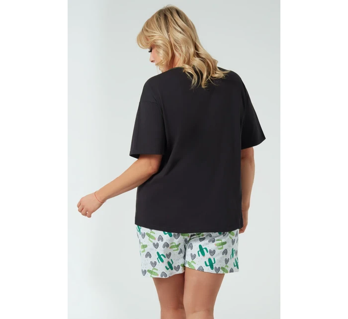 Italská móda Picos curtailment barva:černá/tisk Italská móda Picos curtailment barva:černá/tisk