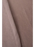 Zateplená mikina s dlouhými zády a kapucí tmavě béžová Zateplená mikina s dlouhými zády a kapucí tmavě béžová