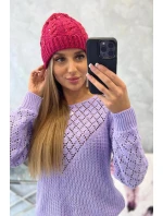 Dámská čepice Kalina model 21798581 fuchsiová - K-Fashion Dámská čepice Kalina model 21798581 fuchsiová - K-Fashion