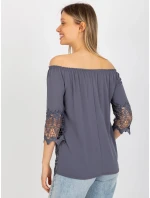 Dámská halenka LK BZ 506188.32X grafit - FPrice