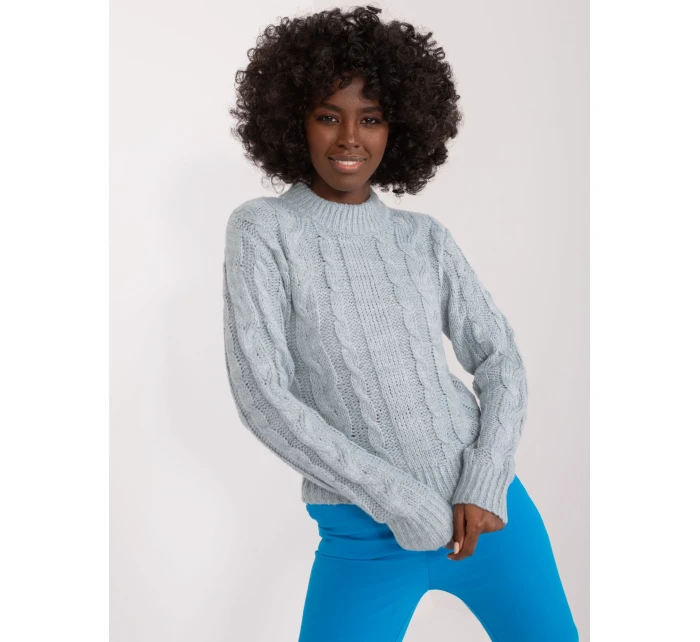 Sweter TW SW model 19529437 mietowy - FPrice Sweter TW SW model 19529437 mietowy - FPrice