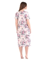 Dámská noční košile 351/024 béžová s květy - Karol Dámská noční košile 351/024 béžová s květy - Karol