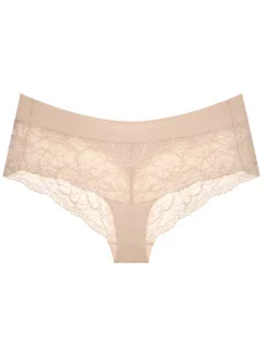 Dámské kalhotky Body Make-Up Illusion Lace Shorty - BROWN - sv. béžové 00NZ - TRIUMPH