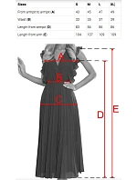 Lehké šifonové šaty s krajkovým výstřihem  PINK model 21229563 - numoco