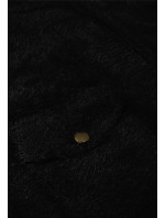 Krátká černá bunda typu "alpaka" model 18347977 - MADE IN ITALY