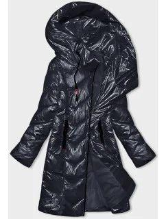 Tmavě modrá dámská vypasovaná zimní bunda Line model 21247543 - ROSSE LINE