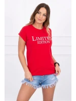 Limitovaná edice červené halenky Limitovaná edice červené halenky