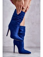 Dámské kozačky kozačky Modré model 21596851 - Boto