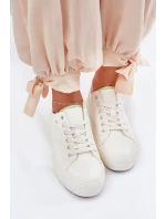 Dámské Tenisky Na Platformě Z Eko Kůže Big Star RR274A295 Bílé Dámské Tenisky Na Platformě Z Eko Kůže Big Star RR274A295 Bílé