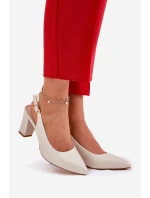 Pohodlné lodičky na podpatku model 21692909 - SERGIO LEONE