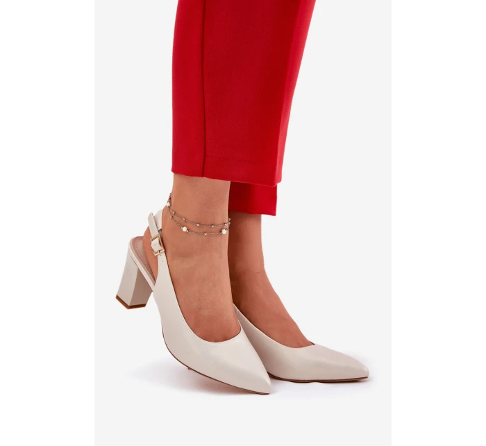 Pohodlné lodičky na podpatku model 21692909 - SERGIO LEONE