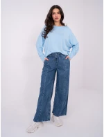 Spodnie model 21818992 ciemny niebieski - FPrice Spodnie model 21818992 ciemny niebieski - FPrice