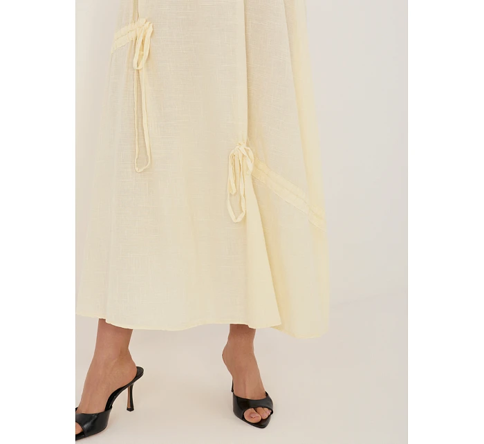 Spódnica IT SD model 22076904 jasny żółty - FPrice Spódnica IT SD model 22076904 jasny żółty - FPrice