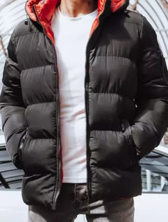 Oboustranná pánská zimní bunda černá Dstreet TX4217