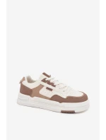 Dámské tenisky na platformě Big Star – tmavě béžové Dámské tenisky na platformě Big Star – tmavě béžové