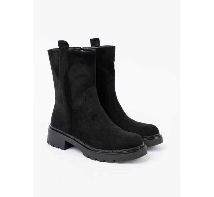 Trendy kotníčkové boty dámské černé platforma Trendy kotníčkové boty dámské černé platforma