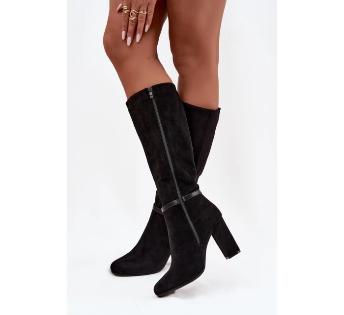 Kozačky na podpatku  model 219258 Step in style