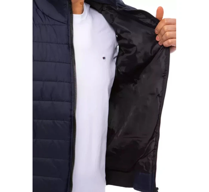 Pánská prošívaná tmavě modrá vesta FashionStreet TX4020 Pánská prošívaná tmavě modrá vesta FashionStreet TX4020