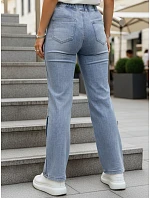 Dámské džíny s širokými nohavicemi modré FashionStreet UY2986