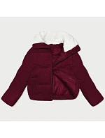 Dámská manšestrová bunda s vysokým stojáčkem J Style vínová (5M3230-1) Dámská manšestrová bunda s vysokým stojáčkem J Style vínová (5M3230-1)