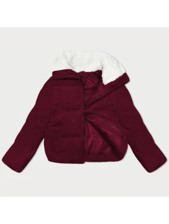Dámská bunda ve vínové bordó barvě s vysokým stojáčkem model 21461529 - J.STYLE