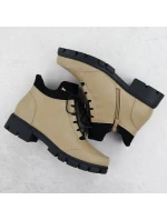 Béžové dámské boty model 21905622 - JEZZI Béžové dámské boty model 21905622 - JEZZI