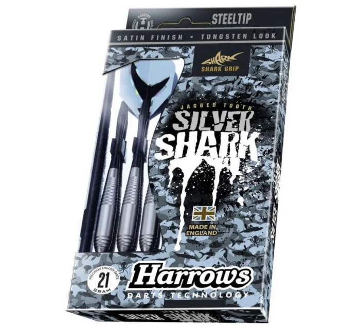 Šipky Silver Shark Steeltip model 19914287 - Harrows Šipky Silver Shark Steeltip model 19914287 - Harrows