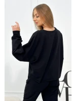 Set 2dílná mikina + kalhoty Černá