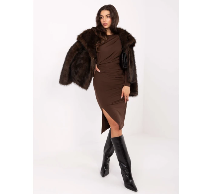 Sukienka IT SK brązowy model 21730793 - FPrice Sukienka IT SK brązowy model 21730793 - FPrice