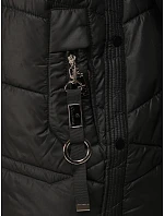 Kurtka damska zimowa pikowana z kapturem czarna model 22350719 - FashionStreet Kurtka damska zimowa pikowana z kapturem czarna model 22350719 - FashionStreet