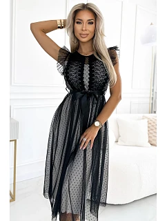 Dámské šaty se a černým tylem model 22401905 - numoco basic