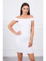 Španělské šaty s volánky bílé Španělské šaty s volánky bílé