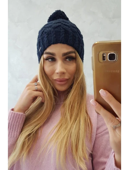 Fleecová čepice Waleria K307 navy blue Fleecová čepice Waleria K307 navy blue